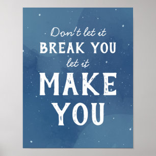 Motivierende Inspirierende Zitat Kunst Poster