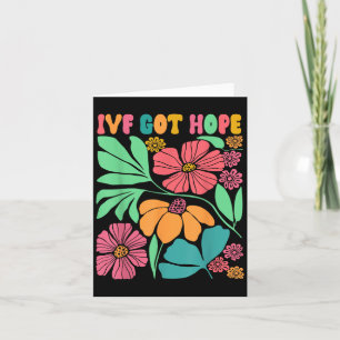 Motivierende inspirierte Ivf-Mama Wildblume Ivf-Mu Karte