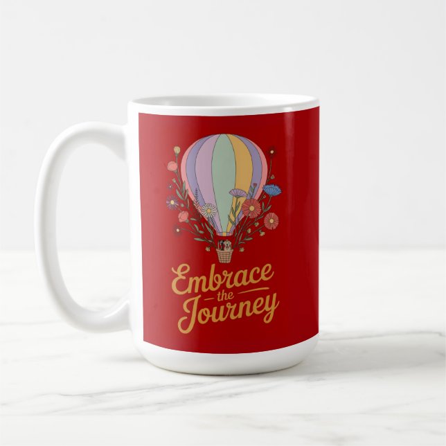 Motivierende isolierte Wasserflasche  Kaffeetasse (Links)