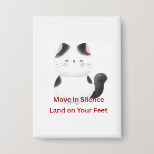 Motivierende Katzen-Grafik Button