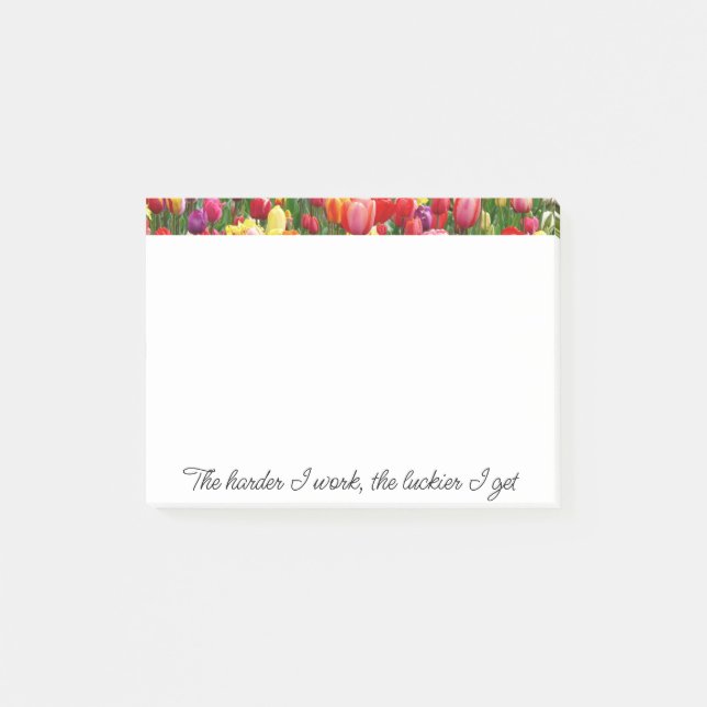 Motivierende Nachhinweise Post-it Klebezettel (Vorderseite)