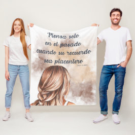 Motivierende Nachrichten auf Spanisch Fleecedecke