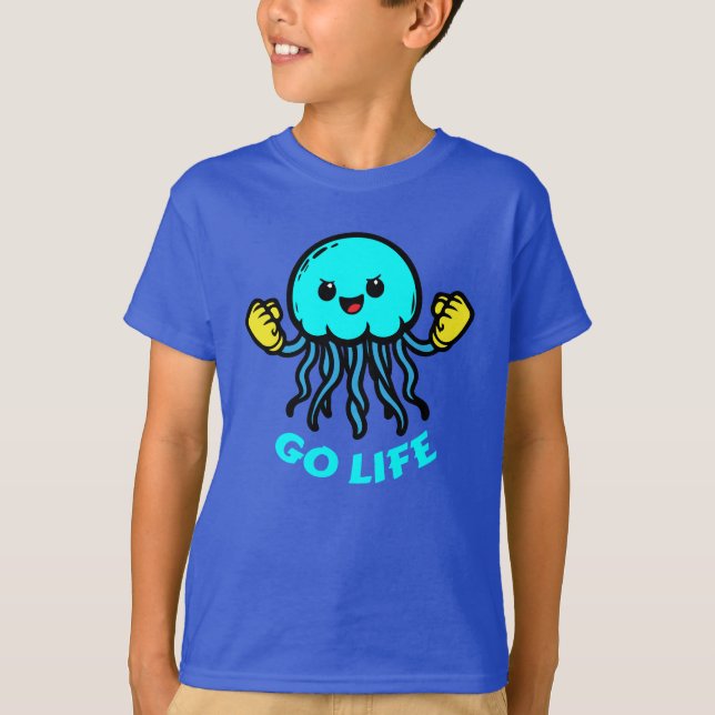 motivierende Qualle T-Shirt (Vorderseite)