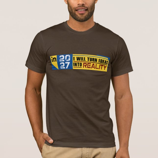 Motivierende T-Shirts dieses Jahr oder nächstes Ja (Vorderseite)