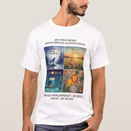 Motivierende Tierillustrationen & Naturzitate T-Shirt