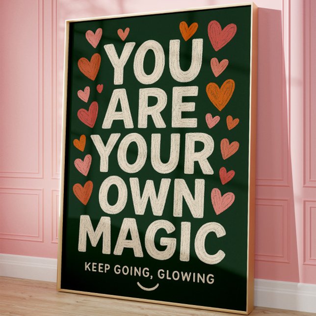 Motivierende Typografie-Wandkunst Poster (Von Creator hochgeladen)