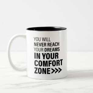 Motivierende Zitat Kunst Träume Berühmte Zitate Zweifarbige Tasse