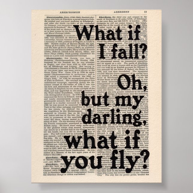 Motivierende Zitate Raum Poster (Vorne)