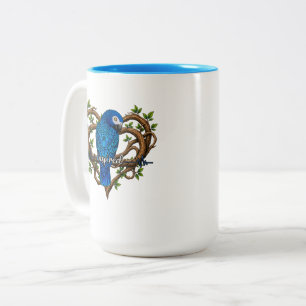 Motivierender afrikanischer Graupapagei-Becher Ins Zweifarbige Tasse