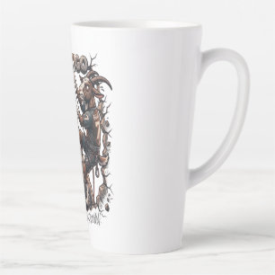 Motivierender Cartoon-Ziegenfels kletterer Milchtasse
