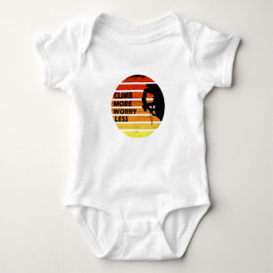 Motivierender Felsenkletter-Spruch Baby Strampler