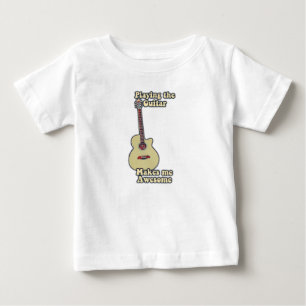 motivierender Gitarren-Spruch für Gitarrenliebhabe Baby T-shirt