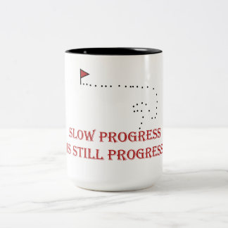 Motivierender Kaffeebecher Zweifarbige Tasse