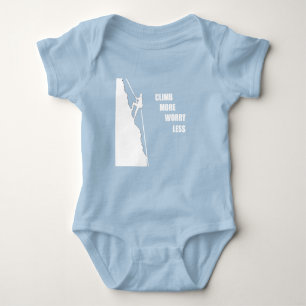 Motivierender Kletterfelsen Kletterspruch Baby Strampler