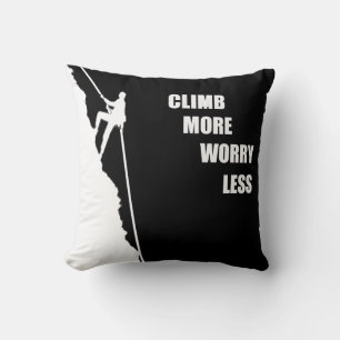 Motivierender Kletterspruch Kissen