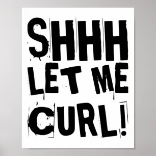 Motivierender lustiger Fitnessstudio-Humor Bizeps- Poster