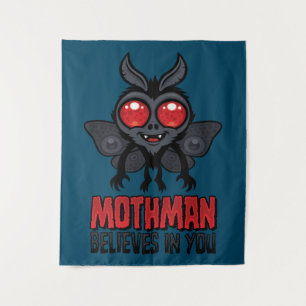 Motivierender Mothman Glaubt An Dich Wandteppich