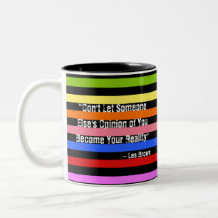 Motivierender Spruch Farbig Zweifarbige Tasse