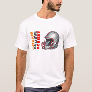 Motivierender Traum Glaube Erreichen Fußball T-Shirt