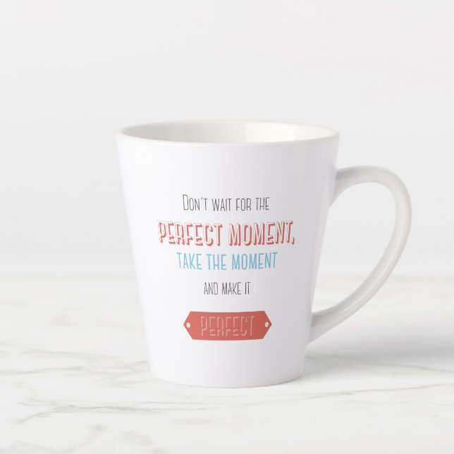 Motivierender typografischer Retro-Stil Milchtasse (Rechts)