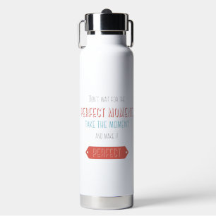 Motivierender typografischer Retro-Stil Trinkflasche
