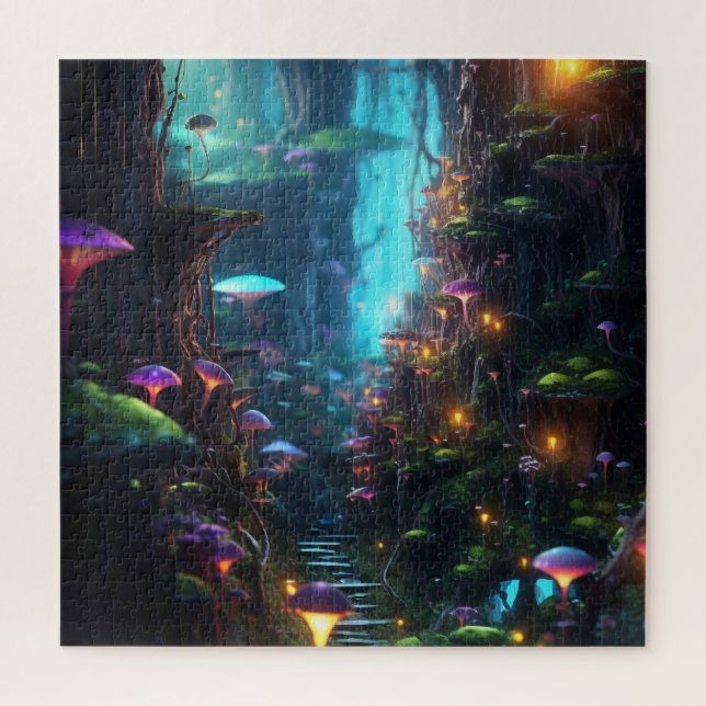Motivierender Wald Puzzle (Vertikal)