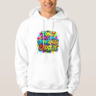 Motivierendes Graffiti-Design für Chancen Hoodie