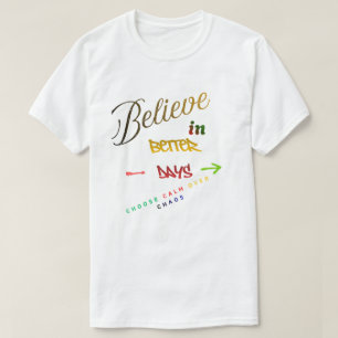 Motivierendes minimalistisches modernes Textdesign T-Shirt