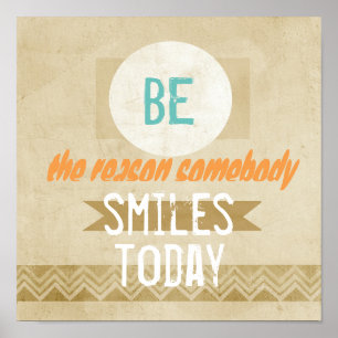 motivierendes Poster-Zitat im Vintage-Stil Design Poster