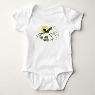 Motivierendes Radfahrzitat Baby Strampler