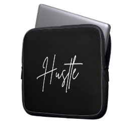 Motivierendes Schwarz-Weiß-Laptop-Case Laptopschutzhülle