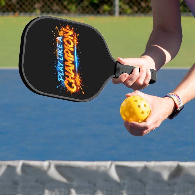 Motivierendes Sportzitat-Design Pickleball Schläger (InSitu)