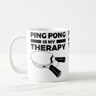 Motivierendes Tischtennis Kaffeetasse