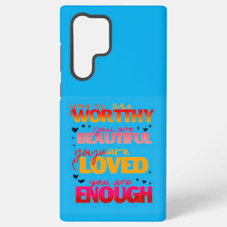 Motivierendes Typografiedesign Samsung Galaxy Hülle