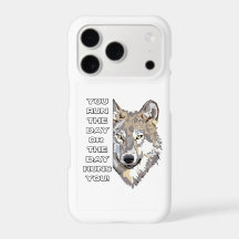 Motivierendes Wolf-Zitat-Handyhülle - Du bestimmst