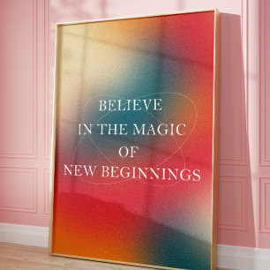 Motivierendes Zitat Ästhetischer Gradient Wandkuns Poster