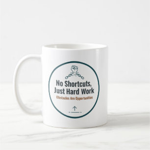 Motivierendes Zitat-Design für harte Arbeit – Kein Kaffeetasse