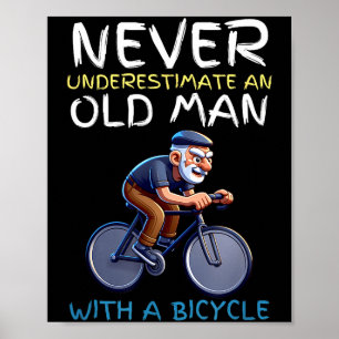 Motivierendes Zitat eines alten Mannes auf dem Fah Poster