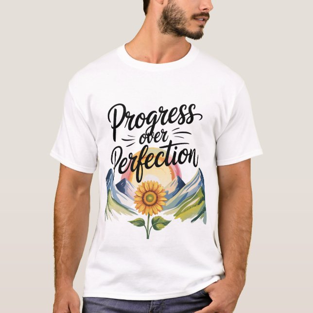 Motivierendes Zitat für eine Wachstumsmentalität T-Shirt (Vorderseite)