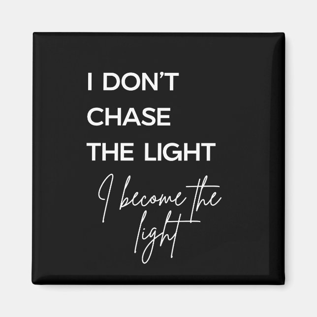 Motivierendes Zitat Schwarzer Hintergrund Magnet (Vorne)