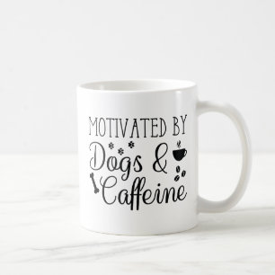 Motiviert durch Hunde und Koffein Kaffeetasse