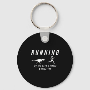 Motivierte Frauen Raptor Funny Runner Schlüsselanhänger