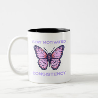 Motivierte Kaffee-Tasse bleibe Zweifarbige Tasse