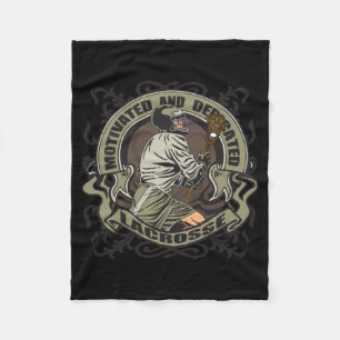 Motivierter Lacrosse Fleecedecke