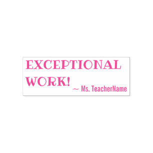 Motivierung der "AUSSERGEWÖHNLICHEN ARBEIT" Tutor Permastempel