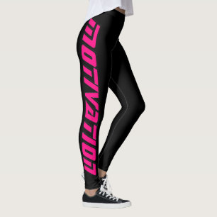 "MOTIVIERUNG" schwarze Leggings