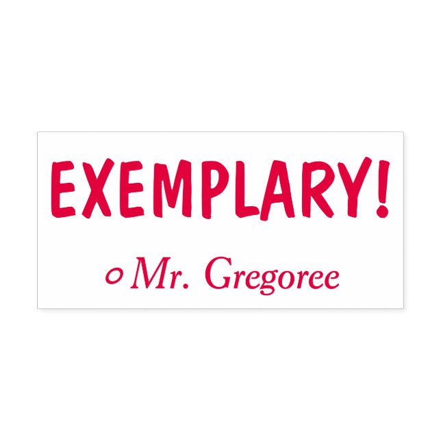 Motivierung von "EXEMPLARY"! Briefmarke zu Gummi Permastempel (Design)