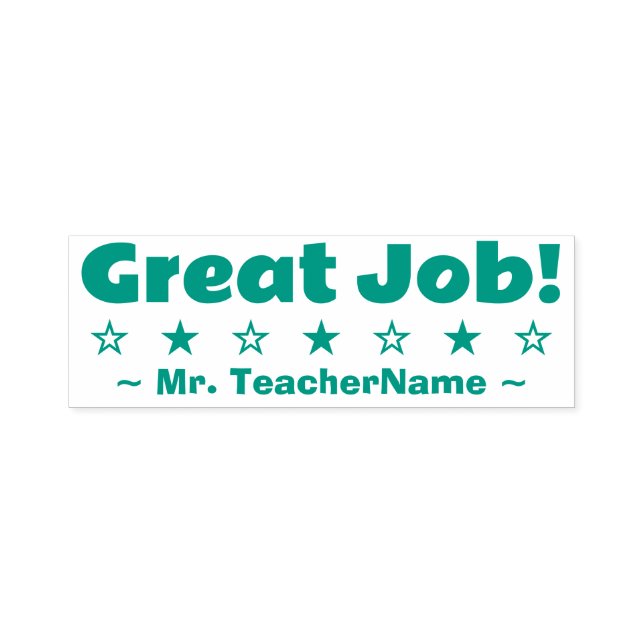 Motivierung von "Großer Job!" Instructor Rubber Br Permastempel (Design)