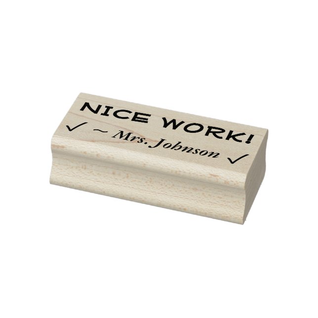 Motivierung von "NICE WORK!" Erzieherin Rubber Bri Gummistempel (Stempel)
