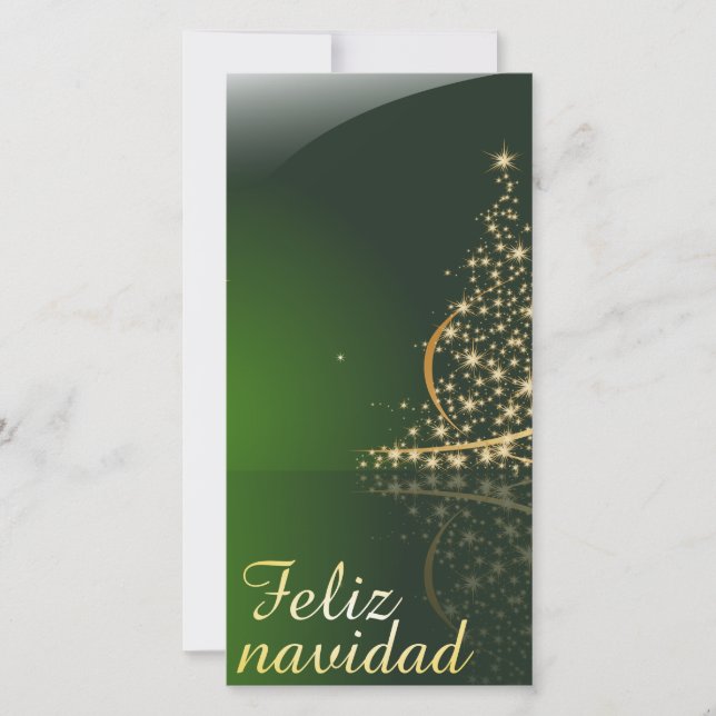 Motivo navideño verde con arbol de navidad V2,0 (Vorderseite)